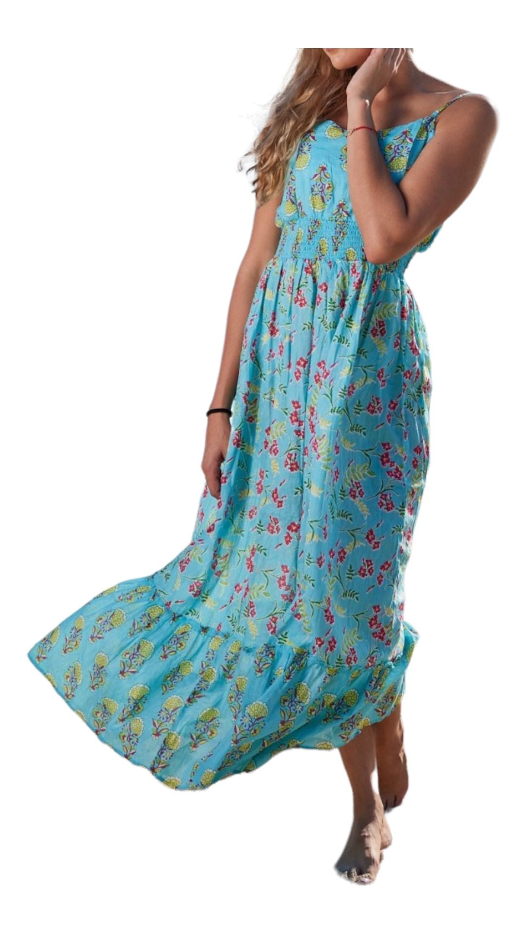 Resortwear.Miami Rayon Fabric Sleeveless Swimsuit Cover Up Beach Comfy Loose Fit Long Dress Bikini Coverup