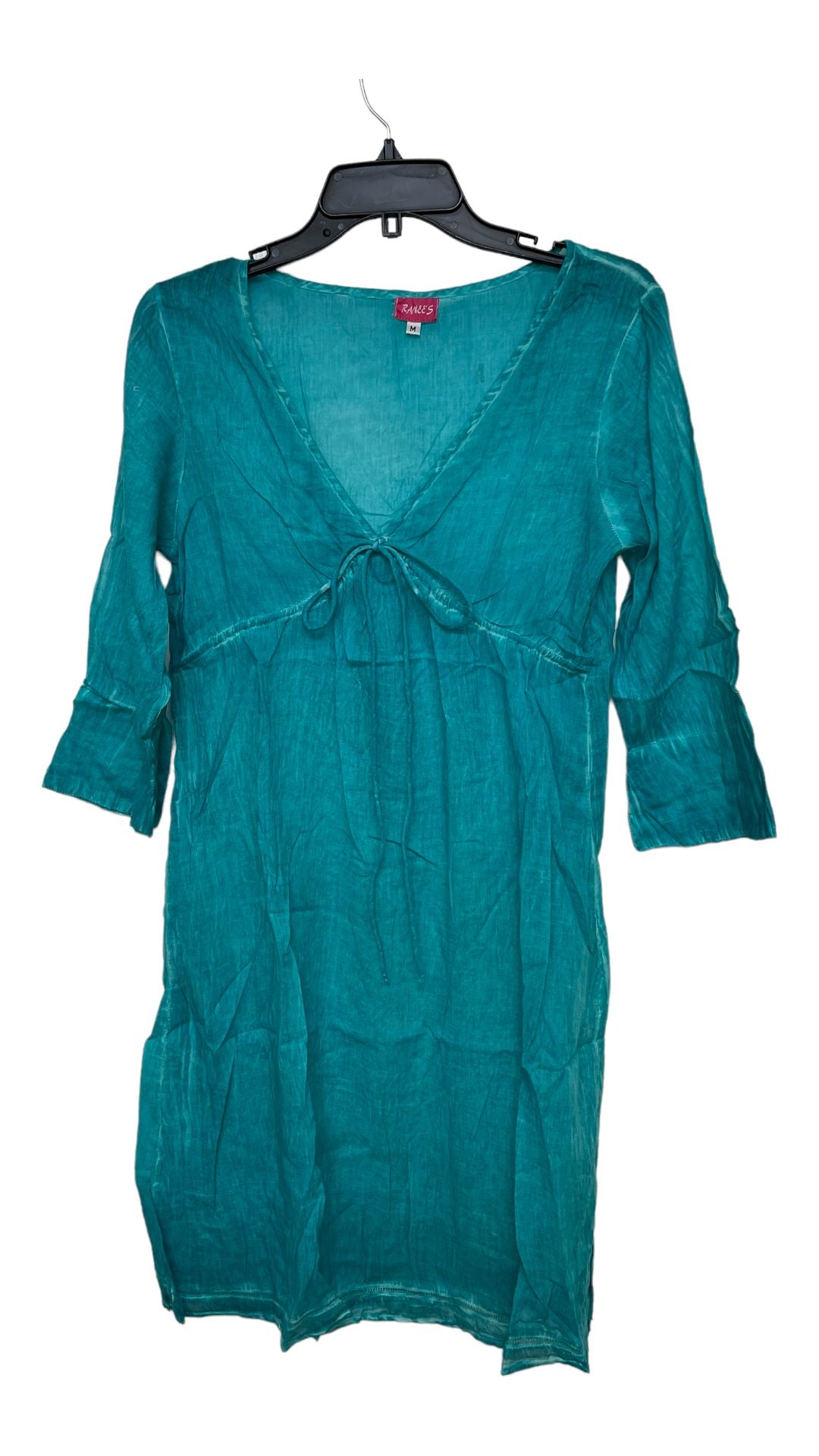 Resortwear Beachwear Soft Cotton turquoise beach coverup tunic